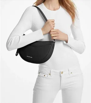 Michael Kors Black Leather Purse thumbnail 2