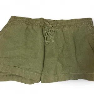 Old Navy Olive Green Drawstring linen blend Shorts thumbnail 2