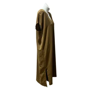 Prologue Women's Sleeveless Brown Maxi Dress Size L V-Neck Long thumbnail 7