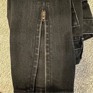 Tory Burch Super Skinny Jeans Women's Size 25 Black Ankle Zip Denim Stretch‎ thumbnail 8
