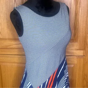 Maeve x Anthropologie Cameron Geometric Sleeveless Asymmetrical‎ Dress Size XS thumbnail 9
