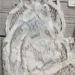 Francesca’s Dina Be Ivory Lace Bralette Size XS thumbnail 9