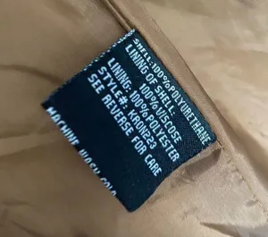 “SugarFly” Brown Faux Leather Bomber Jacket Brown Size L thumbnail 7