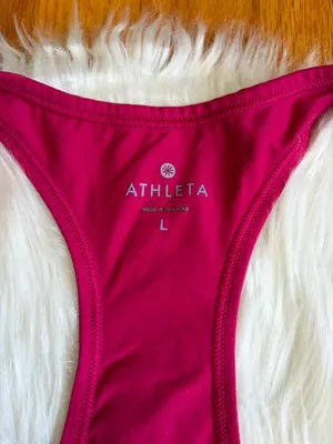 Athleta Pink Racerback Tank Top Women’s Large thumbnail 2