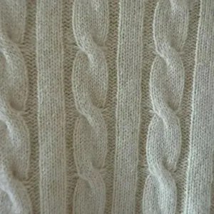 Sutton Studio Cashmere Cable Knit Cream Ivory Crewneck Swearer SZ XL #2255 thumbnail 7