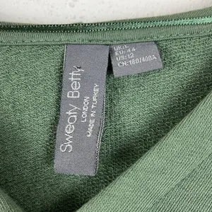 Sweaty Betty women’s after class relaxed fit salix green hooded sweatshirt SizeL thumbnail 3