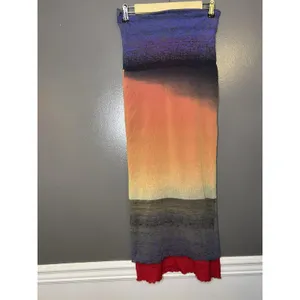 Guess Collection Skirt Womens Medium Multicolor Ombre Knit Maxi Lined Stretch thumbnail 2