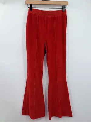 Aerie Groove-On Corduroy Flare Pants Womens S Sundried Red Y2K‎ 70s thumbnail 2