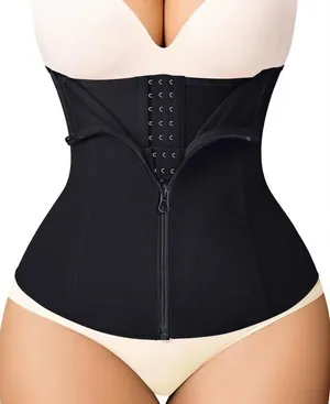 Black Waist Trainer Corset Size L thumbnail 1