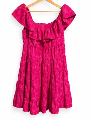 Lilly Pulitzer Emie Berry Soiree Ruffle Mini‎ Dress NWT Size 4 thumbnail 1