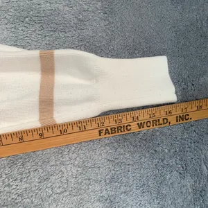 Abercrombie & Fitch Cream and Tan Striped Crewneck Sweater thumbnail 5