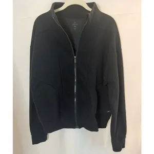 Freely Women's Black Full Zip Mock Neck Jacket sz. L thumbnail 2