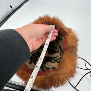 Gertrude Singer Women's Faux Fur Lined‎ Winter Pillbox Hat Brown Tan One Size thumbnail 9