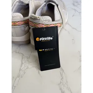 Fitville Diabetic Shoes Mary Jane Sneakers Womens SIZE 7 Extra Wide Beige NWT thumbnail 5