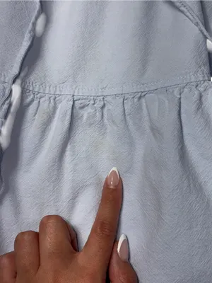 Zara Light Blue Short Sleeve Mini Dress / Long Tunic Womens XS thumbnail 6