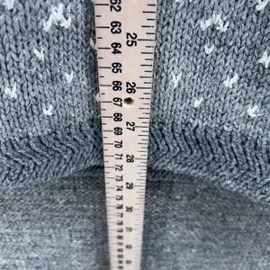 Vintage Fair Isle Snowflakes Sweater‎ Gray Small thumbnail 9