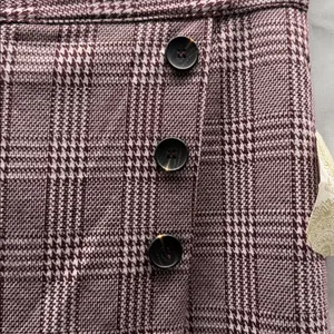 Altar'd State NWT Burgundy Plaid Mini Skort thumbnail 2