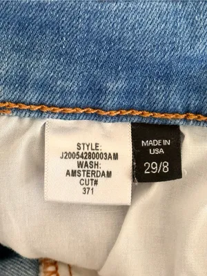 Veronica Beard Carolyn Baby Boot High Rise Tuxedo Stripe Crop Jeans 29/8 thumbnail 13