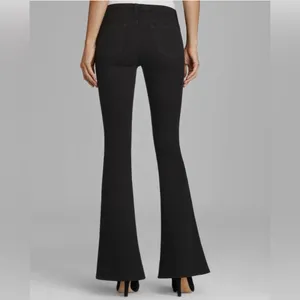 J‎ Brand Martini Skinny Flare Low Rise Jeans in Black Shadow Size 25 thumbnail 2