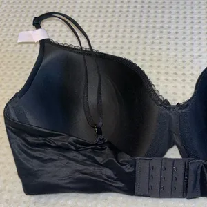 NEW! $50 VICTORIA’S SECRET 32D Lightly Lined Demi Bra BLACK Padded Underwire thumbnail 9