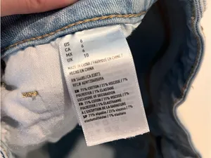 American Eagle Outfitters Light Blue Super Stretch Denim Cutoff Shorts thumbnail 4