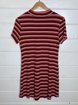 Wild fable red black white striped ruffle too sundress thumbnail 7