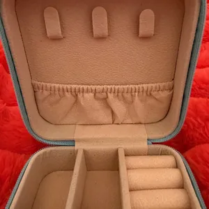 Light blue compact travel jewelry box thumbnail 9