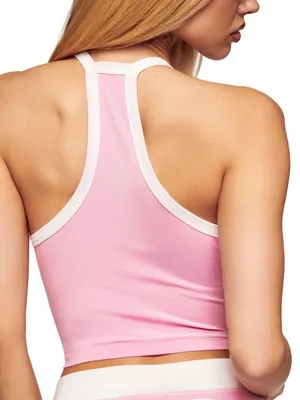 I AM GIA Blare Varsity Cami Top Pink Small NWT IN PACKAGE thumbnail 3