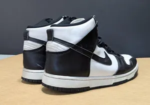 Nike Dunk High Top Sneakers Panda 2021 Womens 9 Streetwear Black White Shoes thumbnail 3
