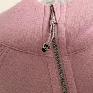 Lululemon Scuba Oversized Half-Zip Hoodie Pink Peony XS/S thumbnail 5