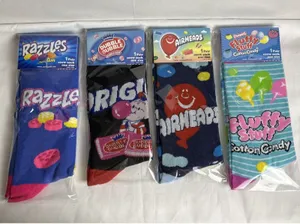 New Classic Candy Crew Socks Size 8/9-12/13 Razzles Gum Airheads Fluffy Stuff thumbnail 1