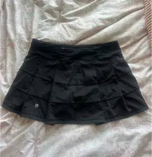 Lululemon Skirt Pace Rival Black 6 thumbnail 2