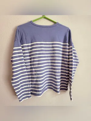 Maison Labiche Paris “Bonjour” Montpar Sailor Long Sleeve Striped Shirt Sweater thumbnail 3