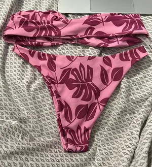 Floral Print Strapless Bikini Set Multi Size M thumbnail 2
