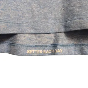 Lululemon Blue Heather Crew Neck Raglan Sleeves Athletic T-Shirt L (est) thumbnail 4