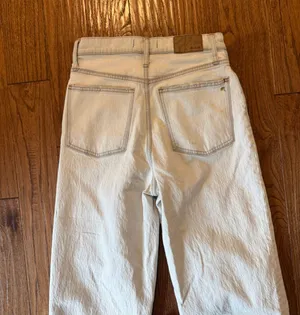 Madewell the perfect vintage wide leg crop Jean light wash size 27 thumbnail 9