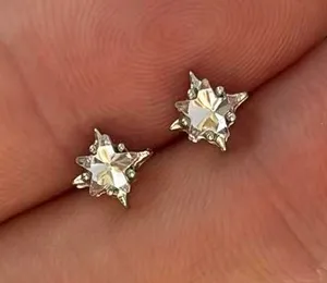 7mm Small Mini Star Stud Earrings for Men Women Streetwear Punk Hip Hop Unisex Style thumbnail 1