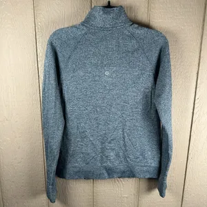 Lululemon Engineered Warmth Half-Zip 1/4 Zip Pullover Women's 8 Teal Blue Active thumbnail 6