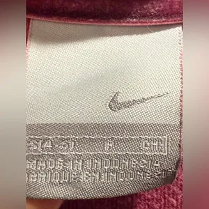 VTG Y2K Women’s Nike Velour Track Pink Zip-Up‎ Jacket Size Small thumbnail 9