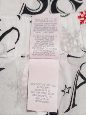 Victoria's Secret LOGO Pajama Set Size: XL Snowflake 100% Cotton Shorts thumbnail 7