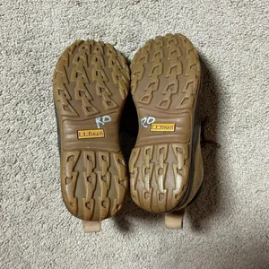LL Bean Womens Duck‎ Boots Tan Rubber Waterproof Lace Up Size 6 thumbnail 5