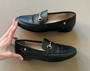 Sage Leather Buckle Loafers thumbnail 2