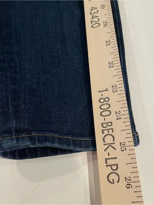 American Eagle Super Hi-Rise Jegging Women’s 6 Dark Wash Jeans Distressed thumbnail 4