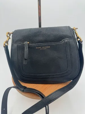 Marc Jacobs Empire City Mini Messenger Black Pebbled Leather Crossbody Bag thumbnail 2