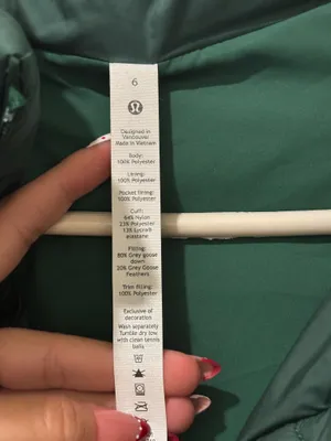 Lululemon Wunder Puff Jacket *Long - Everglade Green 6 thumbnail 11