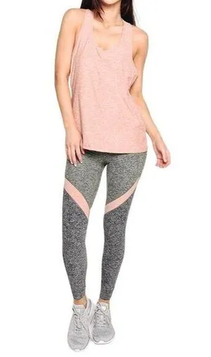Beyond Yoga Tank Top Medium Double Up Racer Tank‎ Pink Heathered thumbnail 1