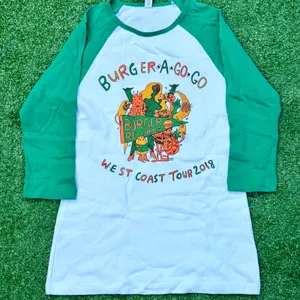 2018 Burger A Go Go West Coast Tour T Shirt Burger Records Graphic Tee thumbnail 1
