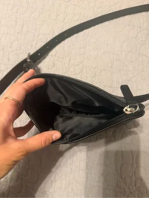 Calvin Klein Black Leather belt bag thumbnail 2