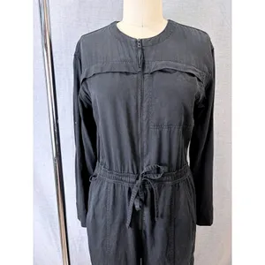Athleta Summit Cargo Jumpsuit Black Long Sleeve Utility Women's Small‎ thumbnail 3