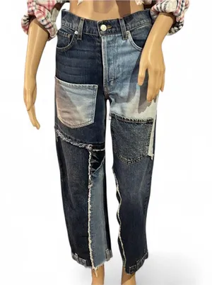 Revice Denim Matchmaker Patchwork Love At First Sight Jeans Womens Size 25 thumbnail 1